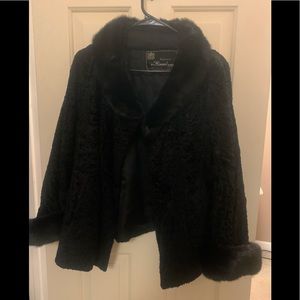Vintage I. Himmel Persian Lamb Fur and Mink Jacket.
